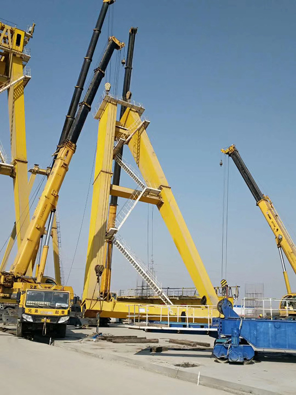 工程案例-中铁北京工程局连徐铁路新沂制梁厂跨线提安装